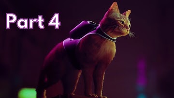 STRAY Walkthrough Gameplay Part 4 - THE SLUMS (FULL GAME)