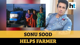 Sonu Sood gifts tractor to farmer whose daughters had to pull plough