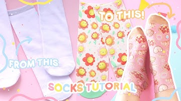 MAKING SOCKS! / How to sublimate  socks &  Materials / Complete Step-by-Step Tutorial / Etsy seller