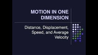 Motion in one dimension by vk sir JRS ACADEMY TGT/PGT