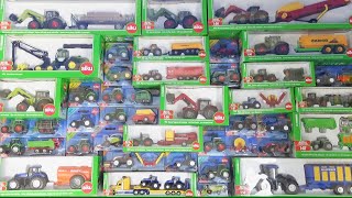 A large collection of siku agricultural vehicles! Tractor, forage harvester, combine, etc.