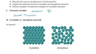 CHE241 Exam3 Lecture: Solids