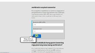 Paano gamitin ang cm to px converter
