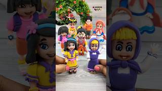 Which One Is Your Favourite ?? Comment Below👇👇Famous Cartoon Characters Making With Clay 🥰💕💃#clayart