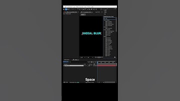ADOBE AFTER EFFECTS TUTORIAL : CC RADIAL BLUR #aftereffects #tutorial