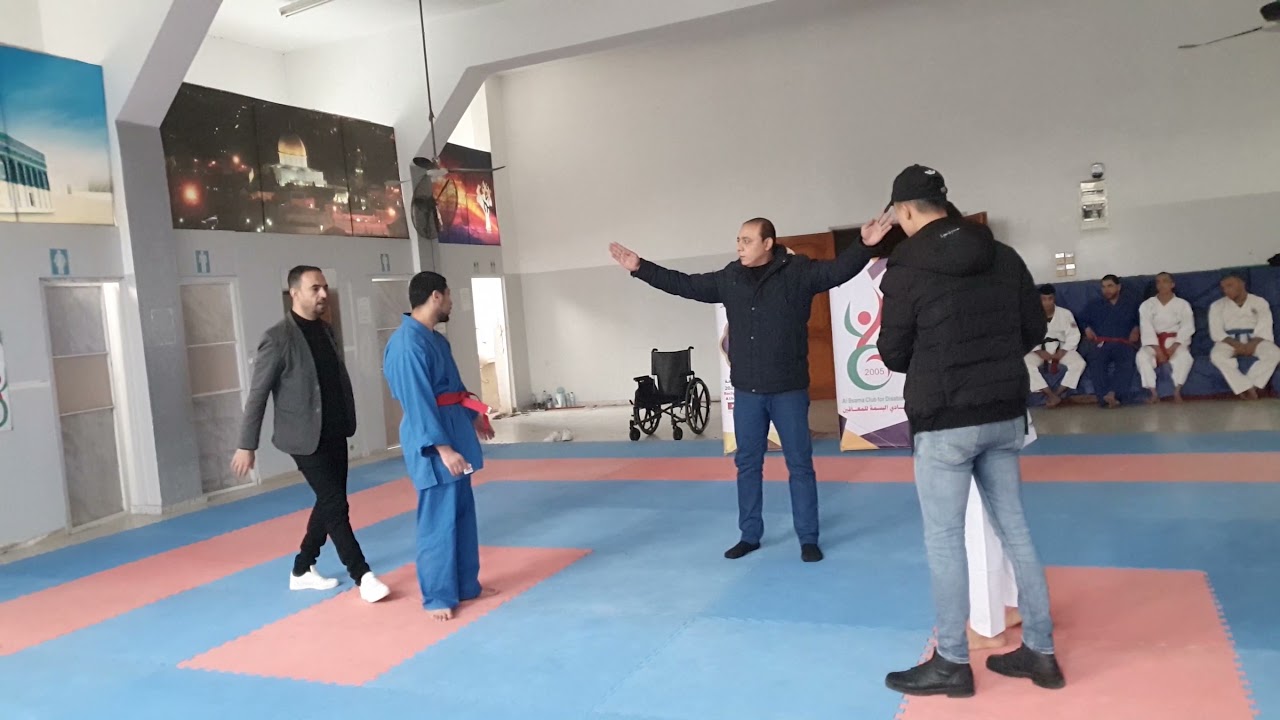 شاركت في بطولة للأشخاص ذوي الإعاقة للكاراتيه