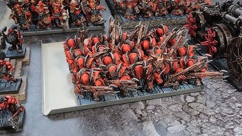 Chaos Dwarfs Infernal Guard Fireglaives Forge World. Level 2