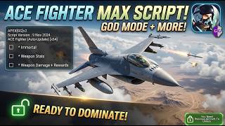 سكربت لعبة Ace Fighter: Modern Air Combat التحديث الجديد 2026 | خلود + طاقة أسلحة وتجميد screenshot 1
