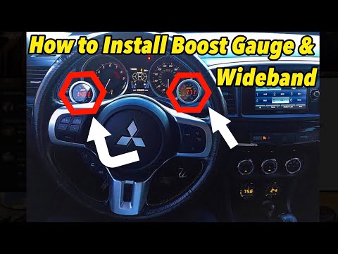 Boost Gauge & Wideband Install (Ortiz Pod)// Evo X