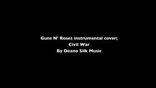 Video thumbnail of "Civil War (Guns N' Roses) instrumental cover"