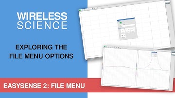 Explore the EasySense2 File Menu - Data Harvest Science Software
