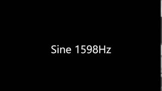 Sine 1598Hz Audio Only