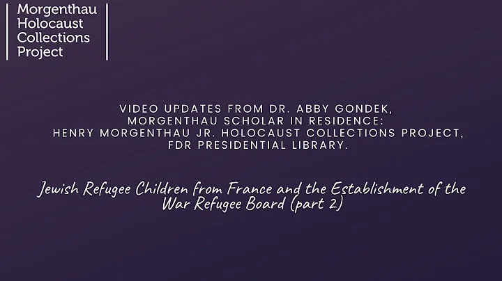 Jewish Refugee Children from France and the Establ...