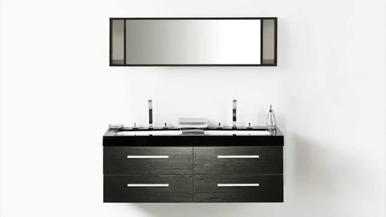 Beliani bathroom furniture black with wash basins wash basin cabinets and mirrors malaga eng