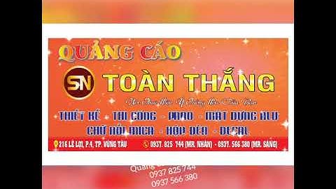 Làm biển hiệu quảng cáo tại vũng tàu