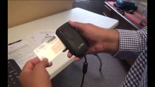 How to scan a barcode with the 4910LR DL Reader
