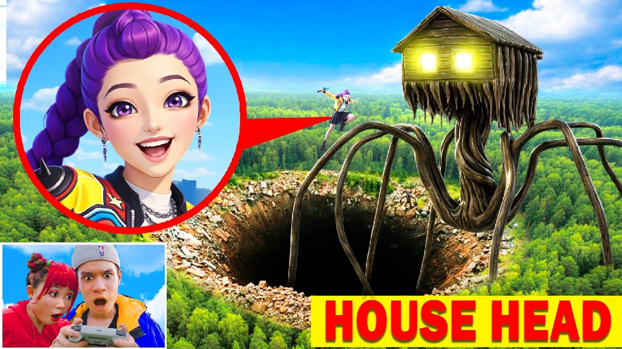CAUGHT on DRONE: RUMI Found the HOUSE HEAD MONSTER in Real Life!!
