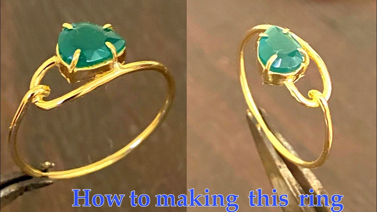 How to making this ring gold ki ring is design YouTube