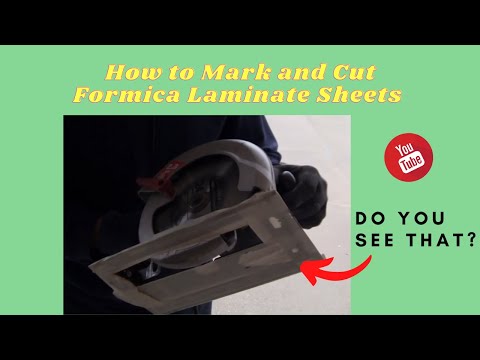 How to Mark and Cut Formica Laminate Sheets