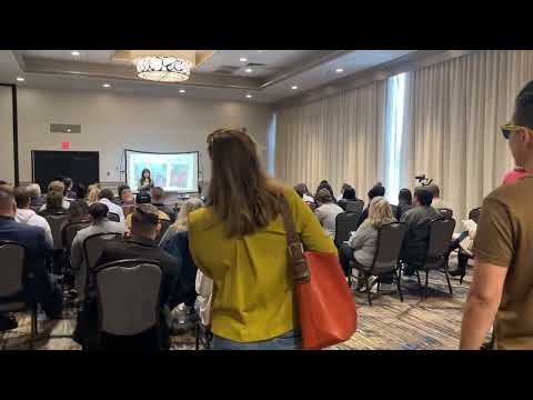 Sophie on stage at the EXPO