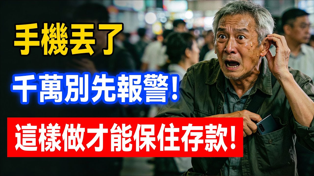 手機丟了先別報警！阿欽：做錯這一步，小偷把你的錢轉光！黃金30分鐘「保命6步法」全公開！