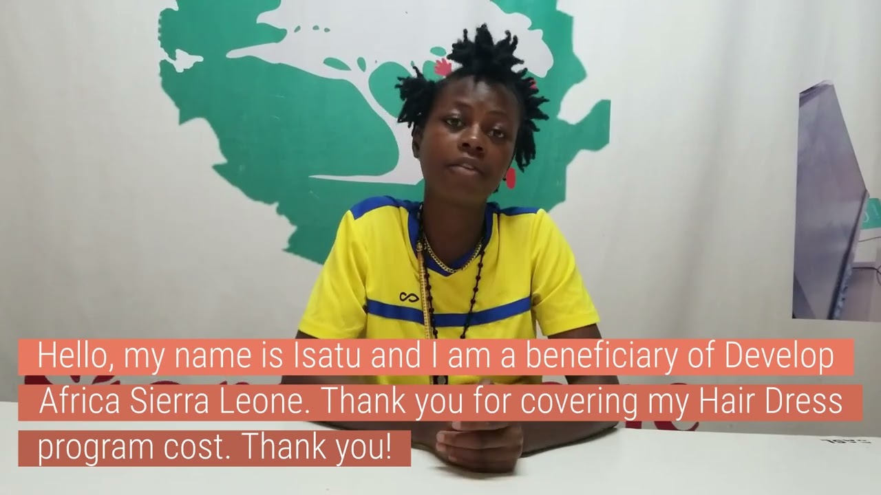 Empowering Isatu's Future in Hair Dressing