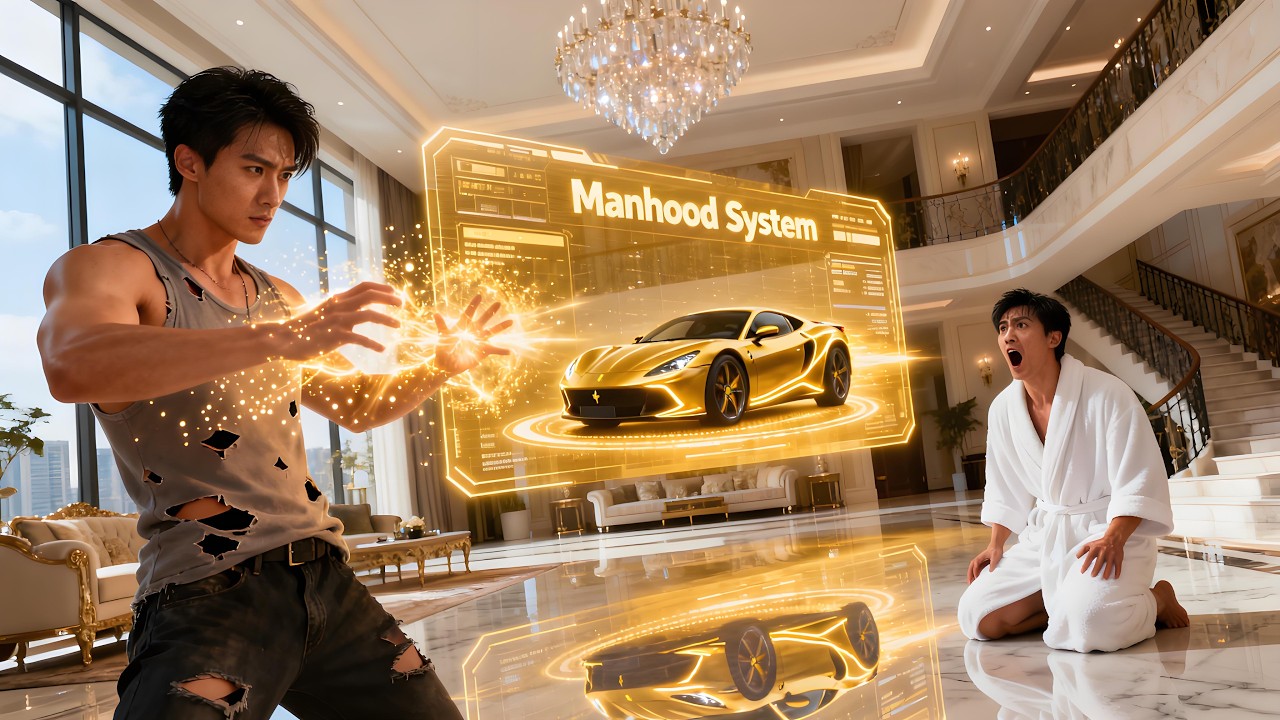 【Full】❤️Take down the bad guys and get a Lamborghini? A poor kid strikes it rich with the Man System