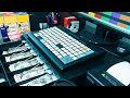 Office asmr work with me  pos cash registermoney countingcash drawerbarcode readertyping sound