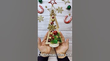 Easy Mini Christmas Tree DIY 🎄 Cute Holiday Craft