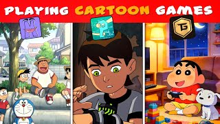 I Played Famous YouTubers' Favorite Cartoon Games! 🔥 screenshot 1