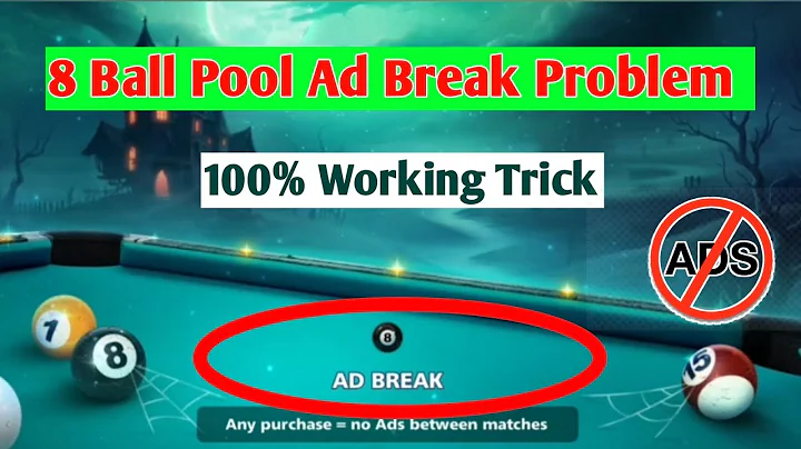 How to Remove 8 Ball Pool Ads | Ad Break 100% Working Trick 🔥