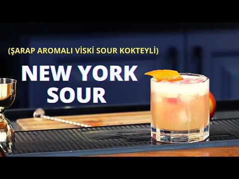 NEW YORK SOUR(şarap aromalı viski kokteyli)