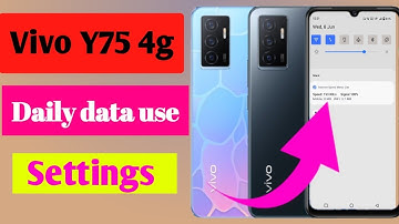 Vivo y75 4g daily data usage setting/vivo y75 4g me daily data use kaise dekhe/vivo y75 mobile