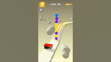Stack Rider - Level 128 - Gameplay Android, iOS #short