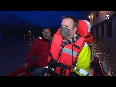 Tempête Justine en Gironde : La Réole totalement inondée