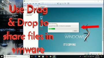 How to transfer files from host to guest OS in vmware