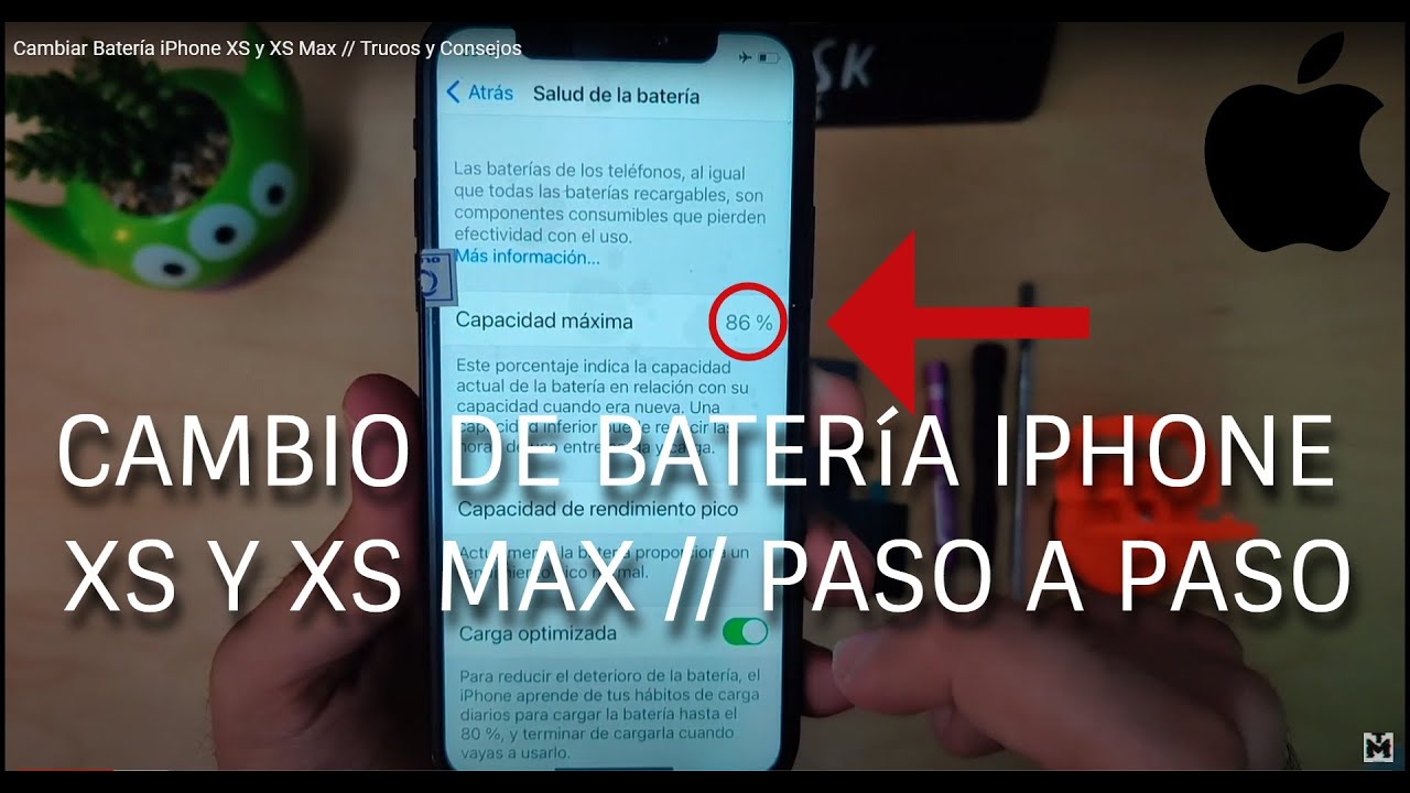 CAMBIO DE BATERÍA iPhone X al Xs MAX. CALIDAD ORIGINAL