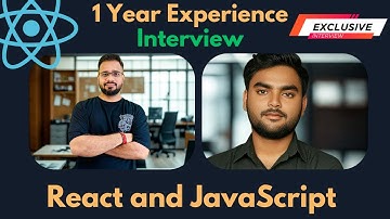 React and JavaScript Interview | 1 Year Experience | Video Call