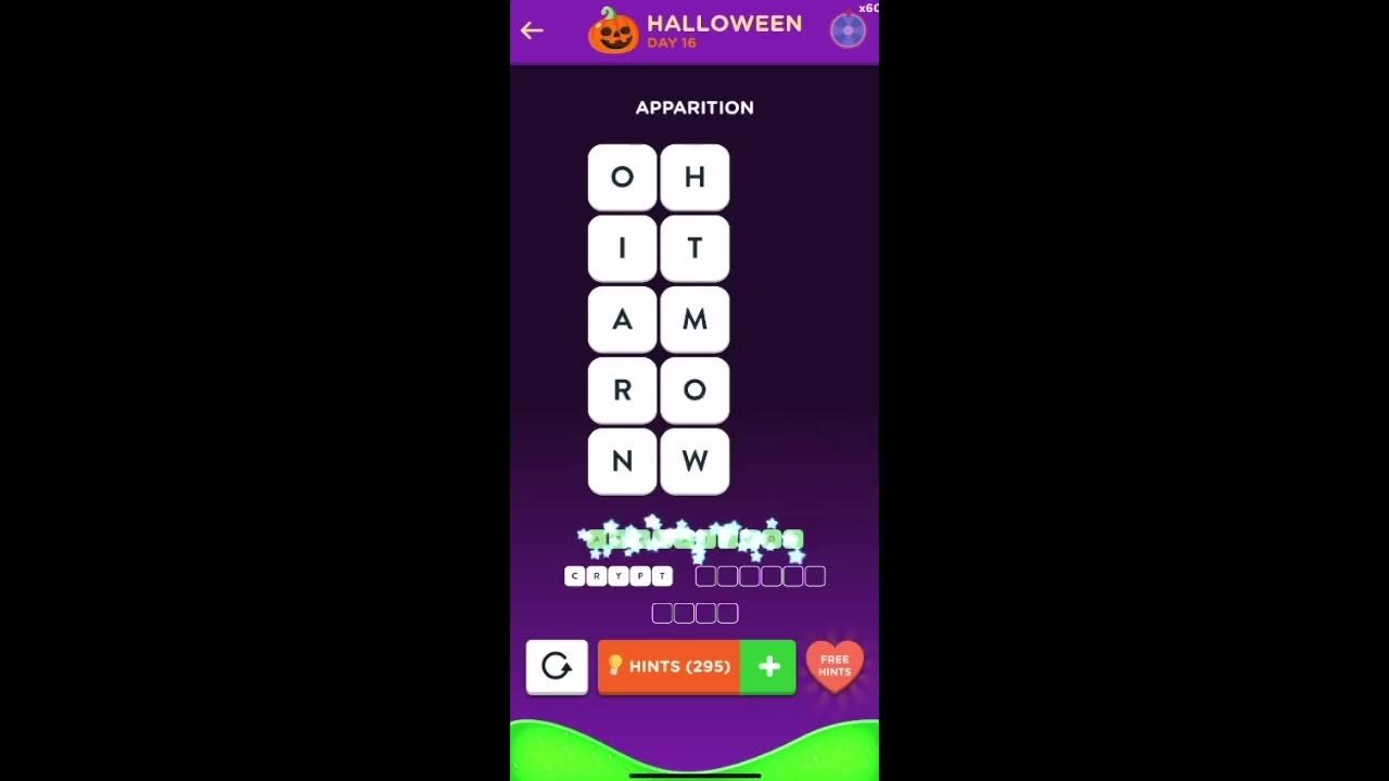 WordBrain 2 Halloween Event Day 16 October 30 2023 Answers, Solutions