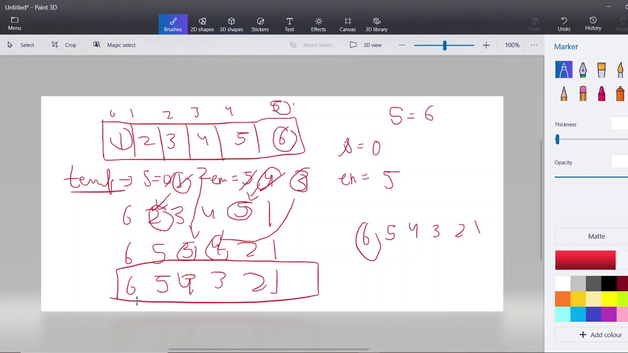 How to reverse an array in java - YouTube