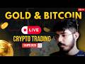 Crypto &amp; Gold LIVE Trading Hindi |  Bitcoin, Gold &amp; Forex Live Analysis | 14 April
