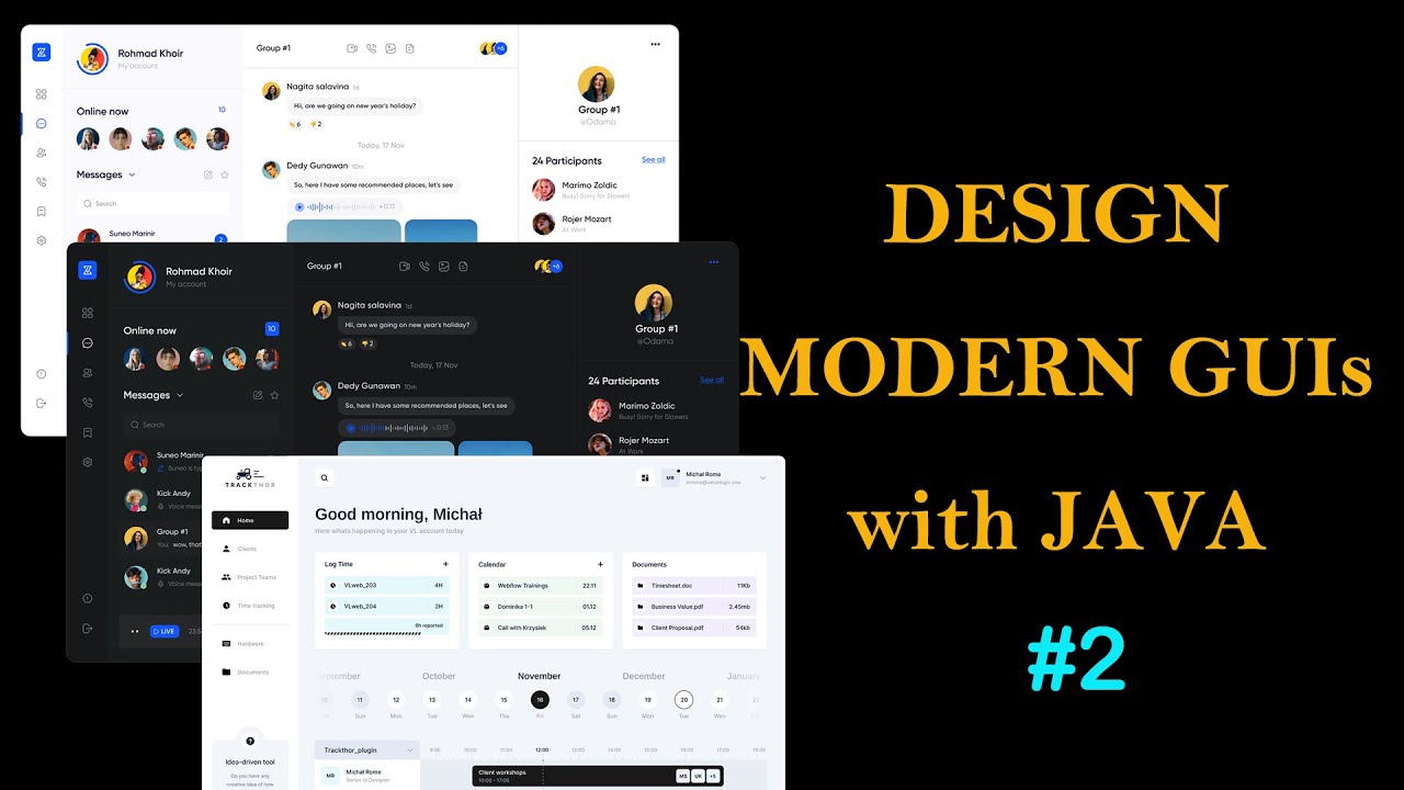 How to create modern GUI with JAVA - Login Page 1 - WITHOUT NETBEANS ...