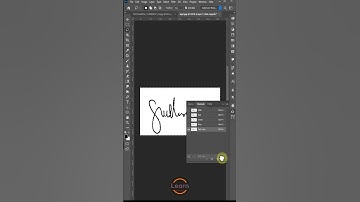 How to create Digital Signature In Photoshop #shorts