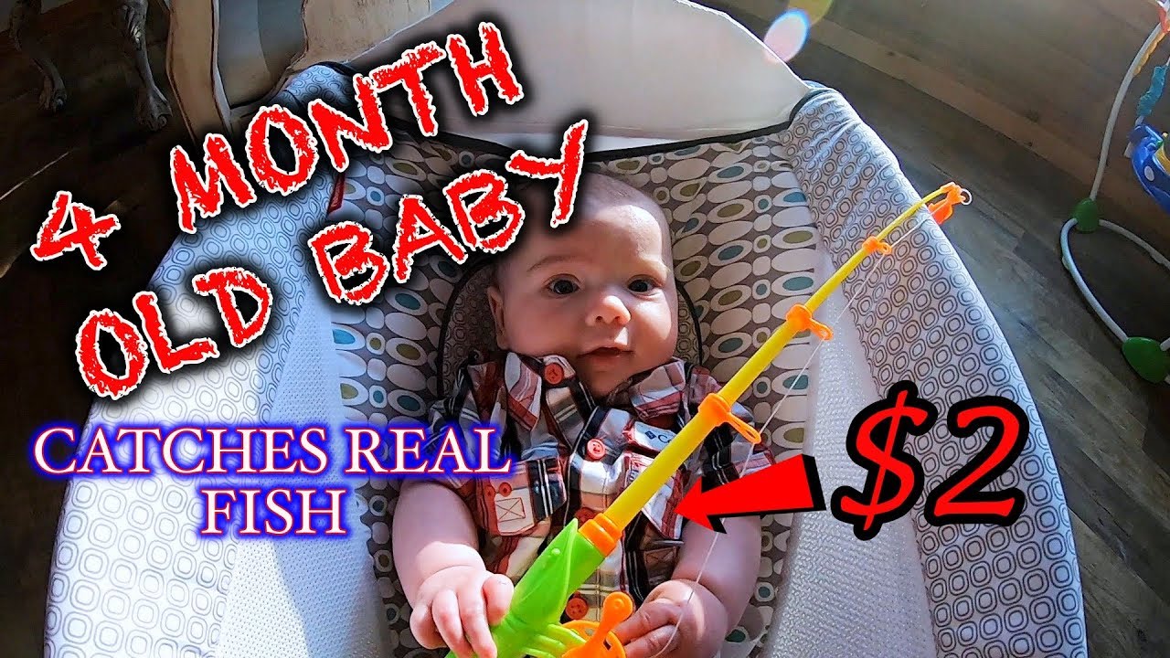 BABY Catches HUGE FISH On CHEAP TOY FISHING ROD! Fishing Challenge