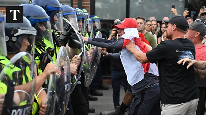 Anti-Migrant Protesters Clash With Police Outside Asylum Hotel