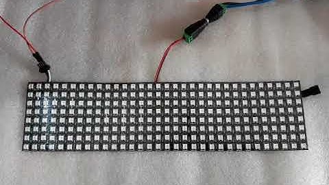 panel led ws2812b 32 x 8 pixel with T1000s SDCARD Inserted