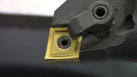 8-30-21  Carbide Negative Rake Insert with Positive Rake Chipbreaker #shorts