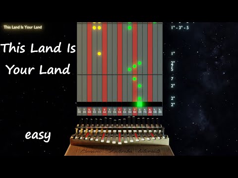 Kalimba tutorial with tabs: This Land Is Your Land