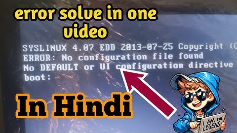 no configuration file found error kochutkiyo methik kareNo configuration file found error windows10.