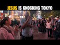 Street preaching in shibuya tokyo japan